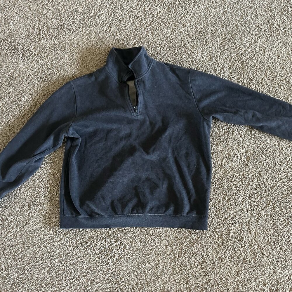 Medium Men's Vintage Quarter Zip in Grey